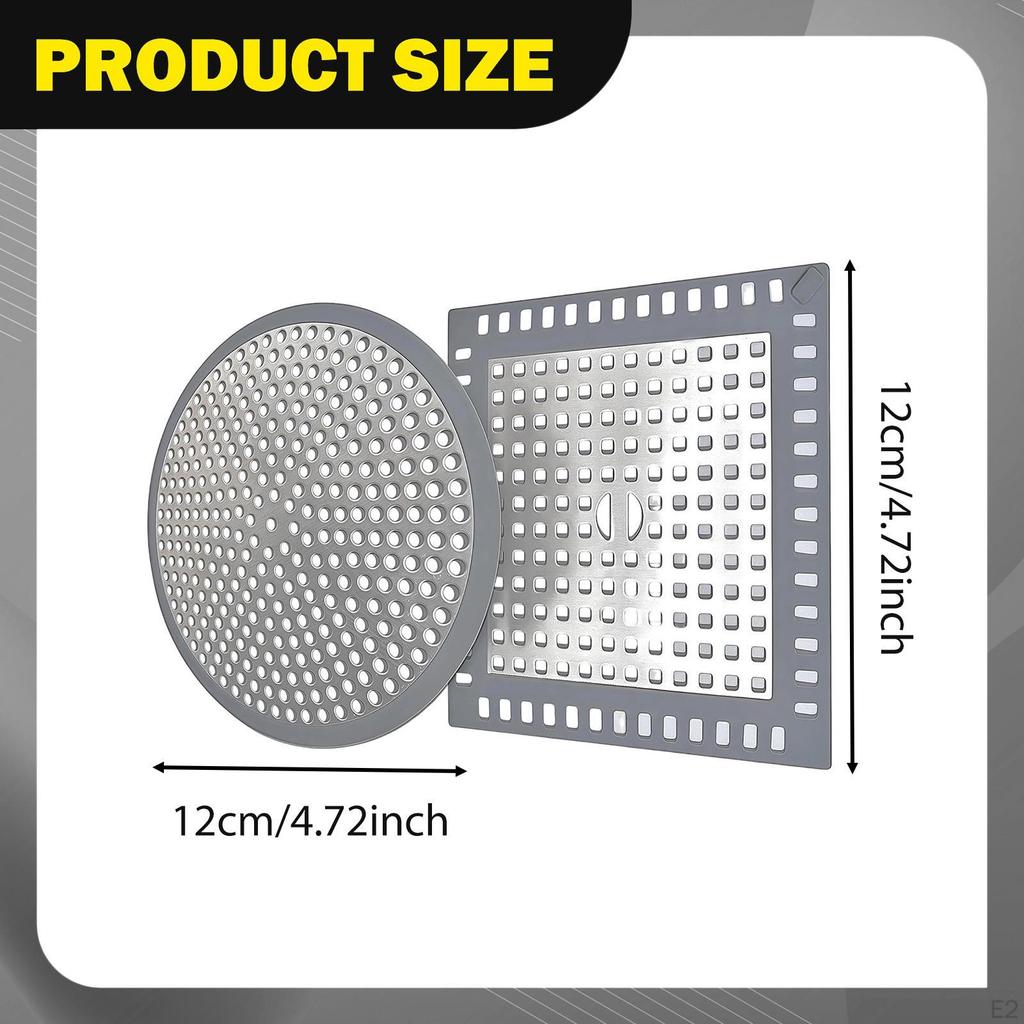 2Pcs Floor Drain Covers Hair Catcher Accessories 12cm Drainage Nets Grilles for Kitchen Sink