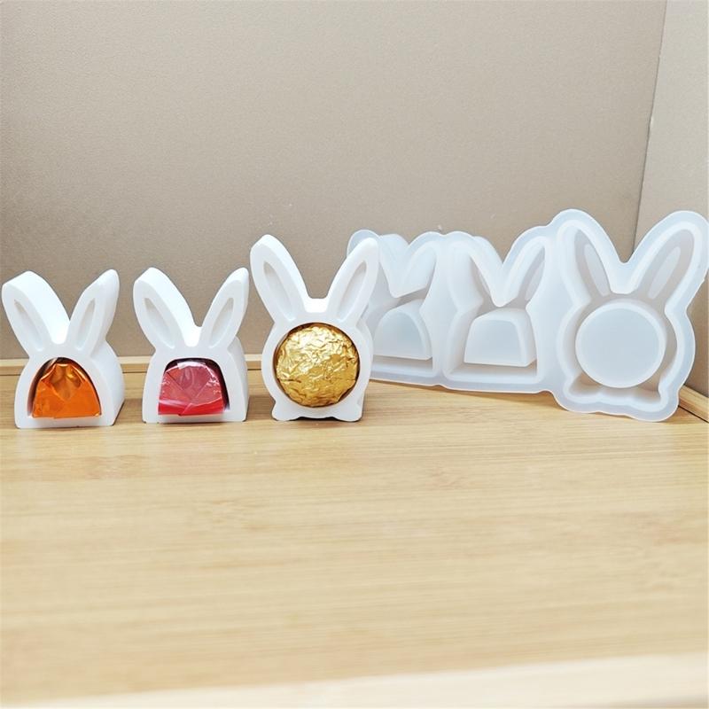 Silicone Molds Hollow Rabbits Molds Plasters Molds Casting Molds Ornament Molds Easters Rabbits Molds Baking Molds