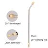 Stainless Steel 30°90°&U Bend High Pressure Washer Rod - 1/4" Quick Connect Cleaning Wand for AC Car Ventilation Duct Cleaning