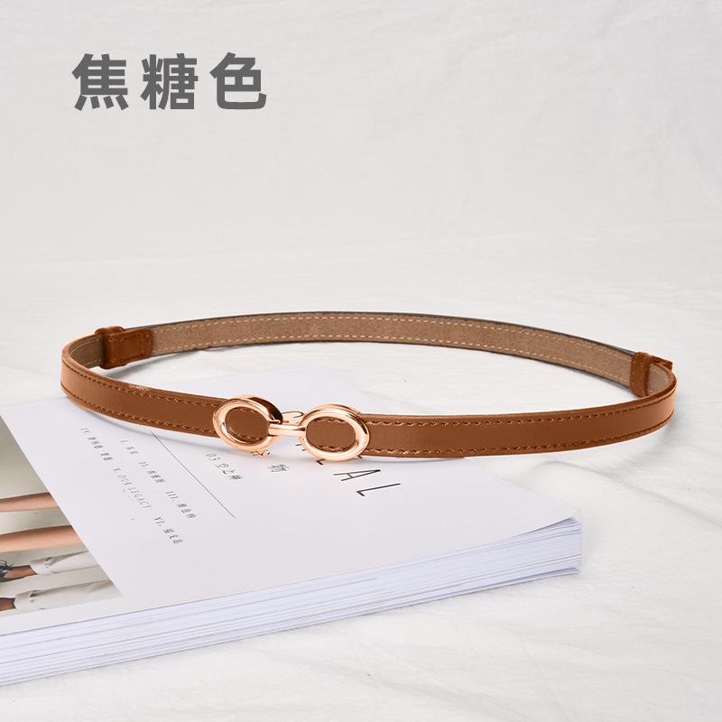 

Ремень женский ремень повседневный тонкий ремень женский ремень кожаный женский маленький ремень Minimum 52cm - Longest 90cm