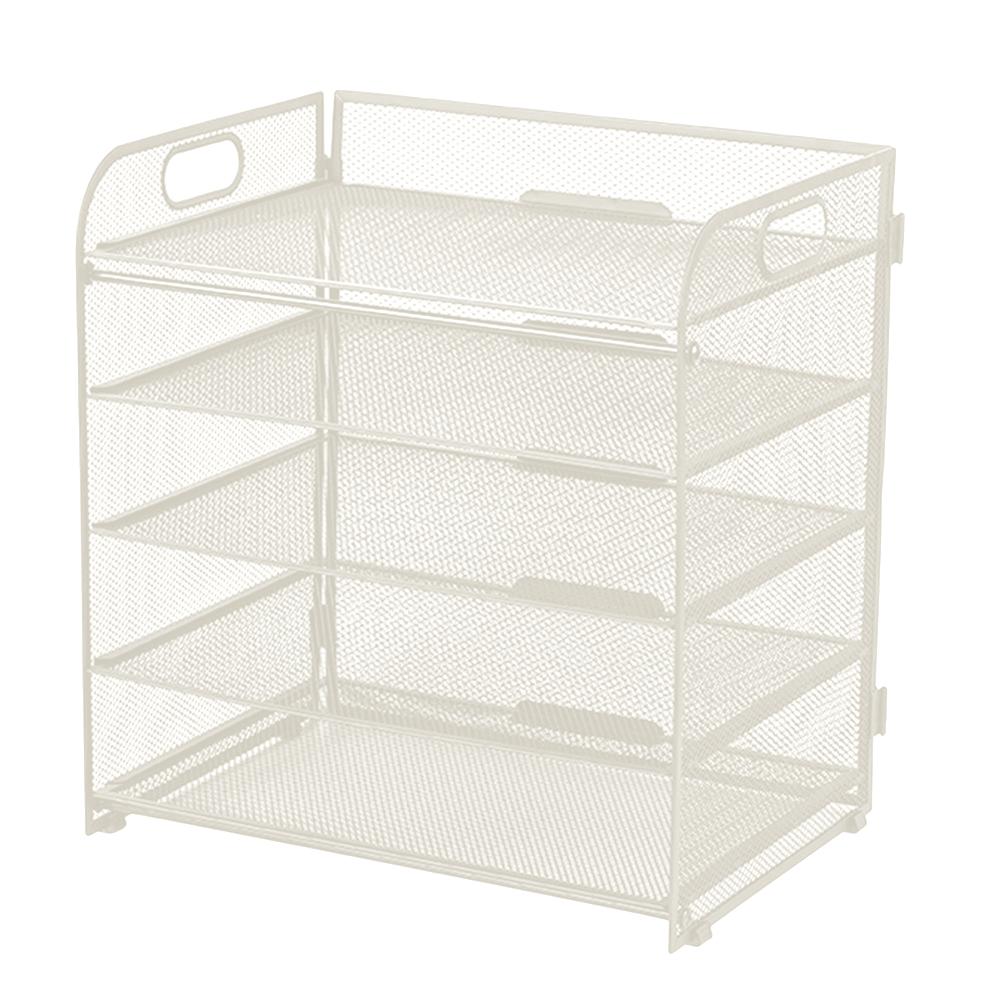 Efficiently Organize Your Documents with a Lightweight 5 Tier Metal Mesh Desk File Organizer Designed for Everyday Use