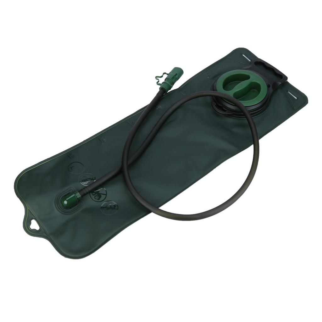 Portable 2L TPU Hydration Bladder for Camping Cycling Hiking Running Large Opening Sports Water Bag Green Green 2L