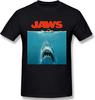 Jaws Movie Poster Summer Fashion Men's Basic Short Sleeve T-Shirt