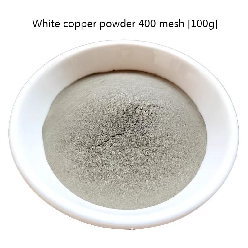 

100/200/300/400/500 Mesh White Copper Powder/Copper-Nickel Alloy Powder DIY Ceramic Glaze Crafts and Metallurgical Industry