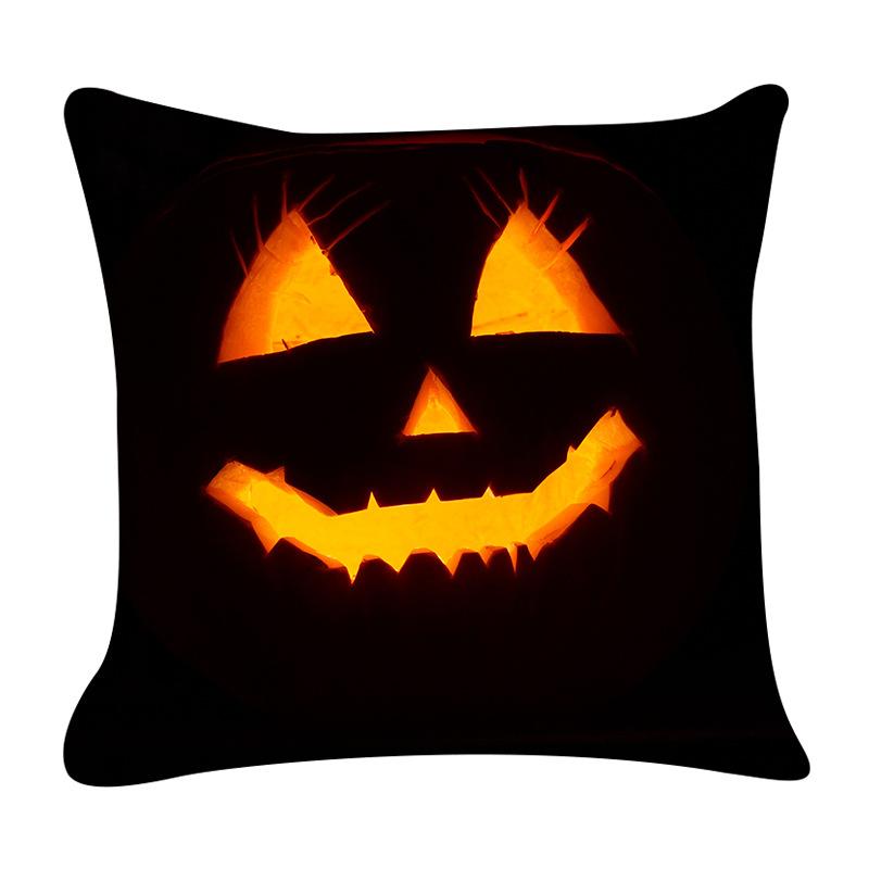 Happy Halloween Pillow Covers Decorative Horror Pumpkin Pillowcase Living Room Sofa Bedroom Pillows Case Decor Home 18x18 Inch