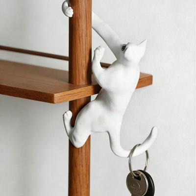 1PC New Creative 3D Printing Long Arm Cat Hook Home Decoration