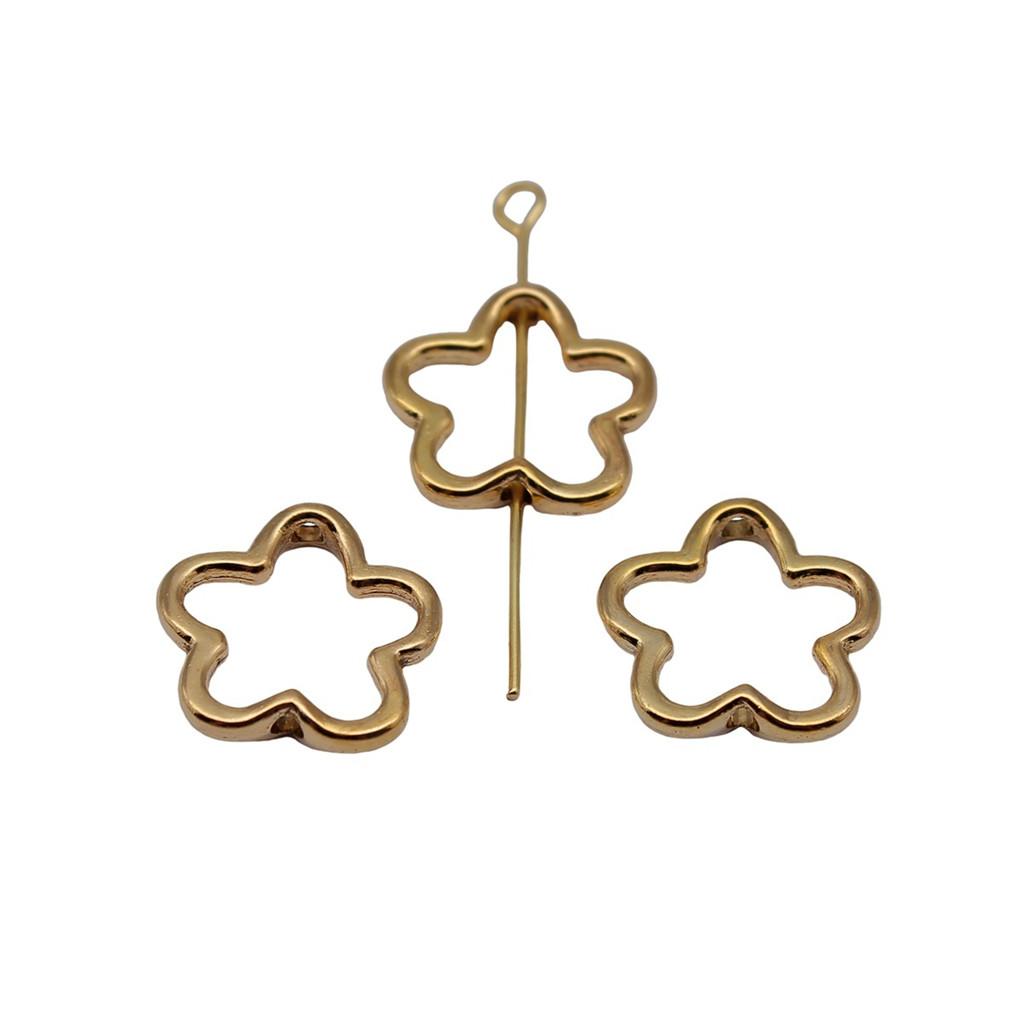 Openwork Beads Mini Hole Geometric Frames For Minimalist Jewelry Components