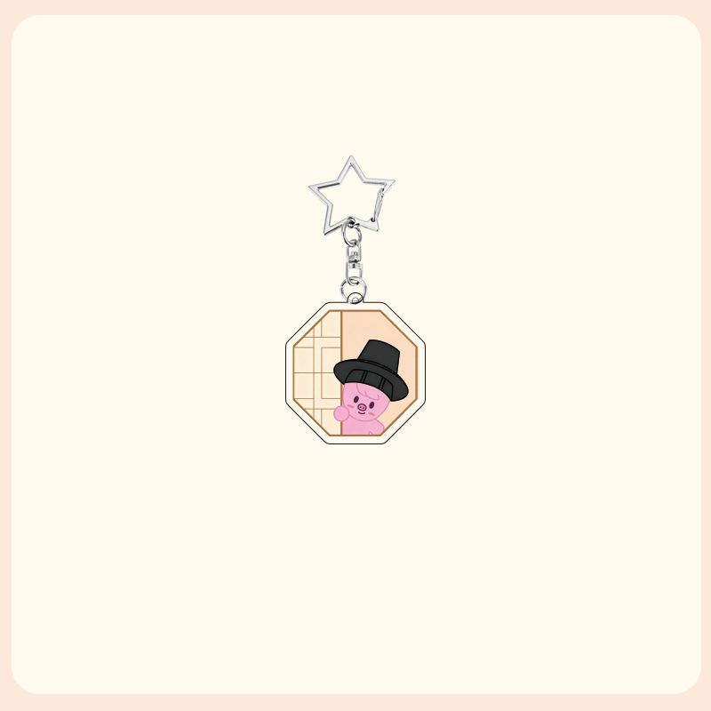 Flash Cartoon Acrylic Keychain Bag Decoration Small Pendant Cute Peripheral SKZOO DO IT Lightweight Carry Portable Mini