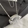 Glamorous Fish Shaped Clutch Purse for Women - Sparkly PVC Evening Bag with Detachable Strap, Mini Party Clutch for Banquet