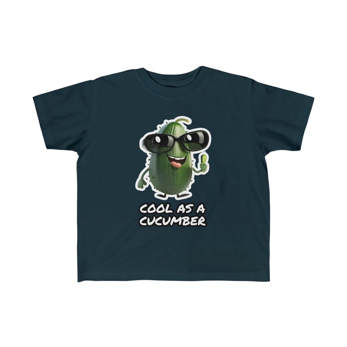 

US Kids 2Y 6Y - Cool as a cucumber with sunglasses - Toddlers Jersey Tee XL