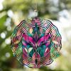 Campanello Eolico Mandala Bohemien Metallo Colorato Decorazione da Giardino Esterno Gancio Rotante Fatto a Mano per Patio Regalo di Vacanza Famiglia Amici Arte della Natura