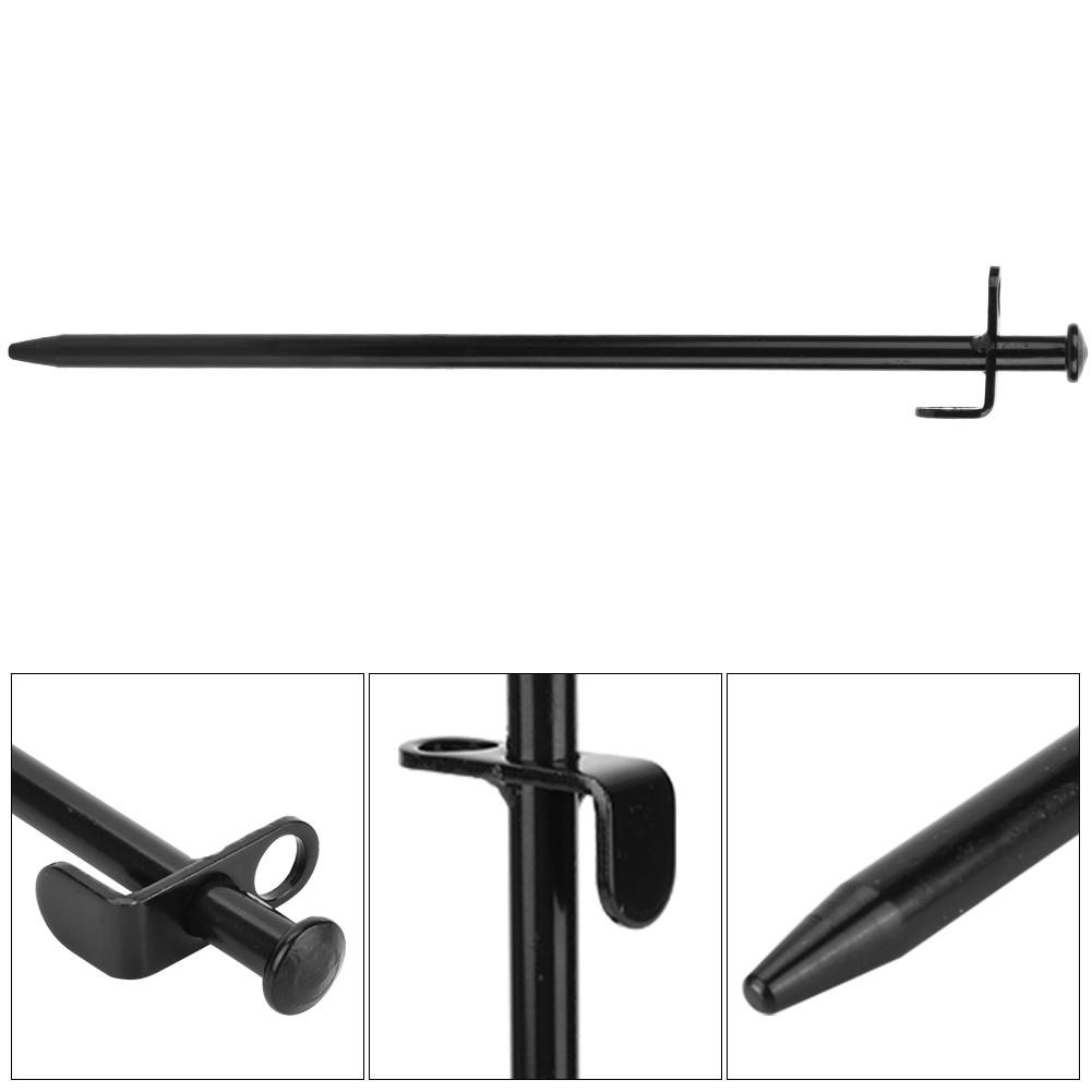 4PCS Steel Lengthen Outdoor Travel Camping Bch Tent Pegs Pin Stakes Ground Nail(30cm)