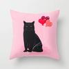 Pink Pattern Pillowcase Office Living Room Home Pillowcase Car Ornaments