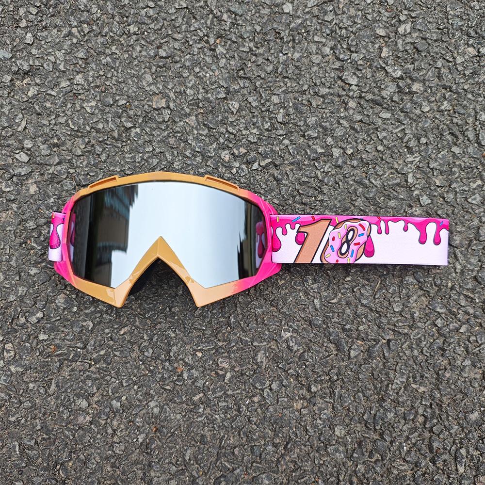2025 Motorcycles Ski Goggles Cycling Riding Glasses Personalized Printing Ski Goggles Windbreak Ventilate Anti-Glare Goggles