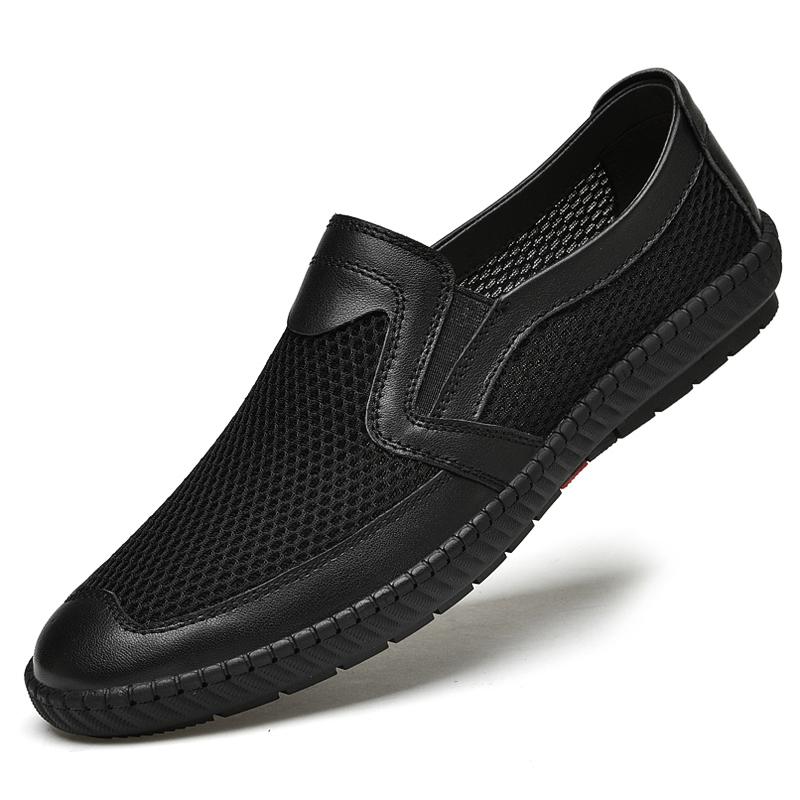

Модная кожаная обувь Повседневная деловая обувь для мужчин Платье Tenis De Hombre Мокасины Мокасины Tenis Caballero Дизайнерская 38 чёрный