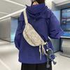 Casual breast bag women's tide brand messenger bag outdoor sports cycling locomotive shoulder bag niche versatile fanny pack men