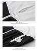 Men's Patchwork Color Block Hooded Jacket & Athletic Set for Spring/Autumn