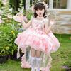 Spring Flower Fairy Princess Dress for Girls - Sweet Lolita Strappy Puffy Skirt for Birthday Parties