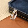 Shining Western Regions Colored Treasure Natural Crystal Stone Jewelry S925 Sterling Silver Niche Light Luxury Ring Women's Fashion Jewelry Gifts