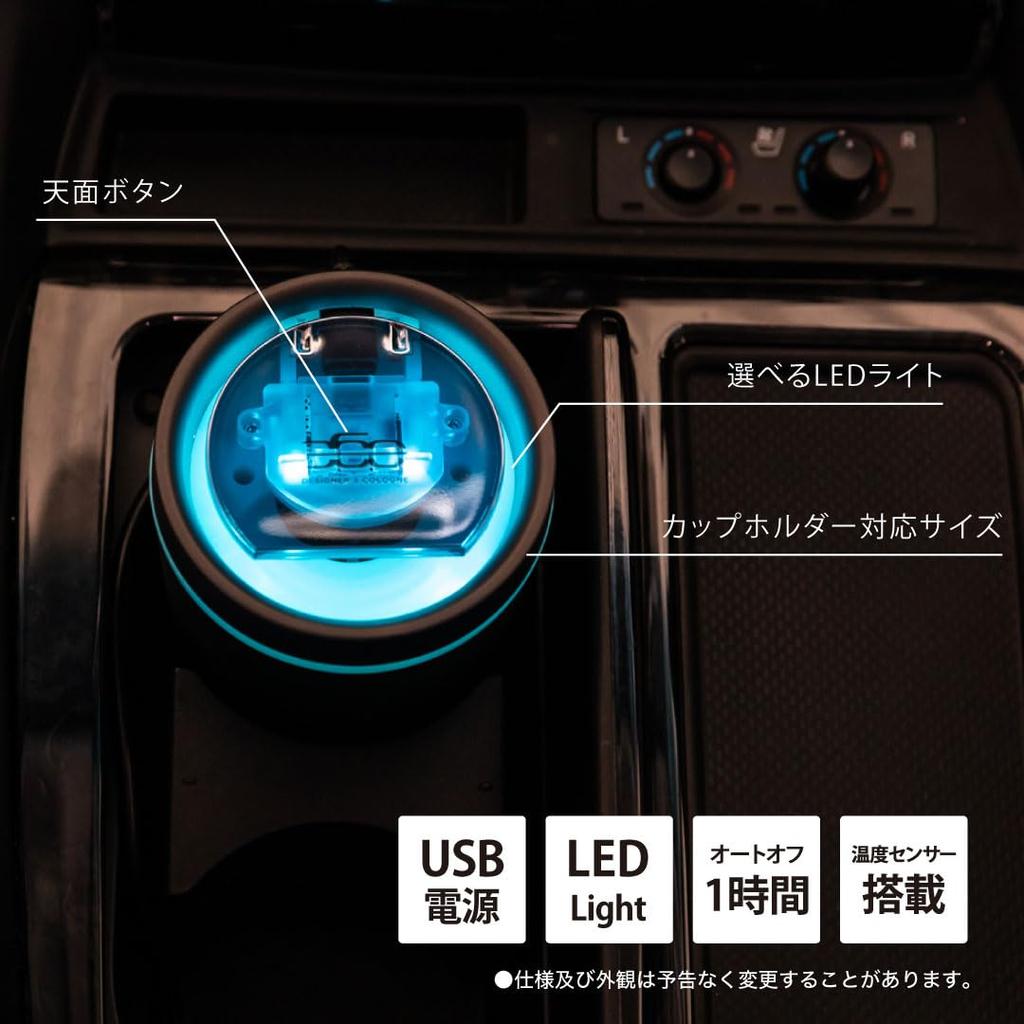 Official Car Poppy DC360 Diffuser Musk Car Air Freshener Made In Japan by Dia Car Accessories [White Set] Fan-Type Set, Chemical,