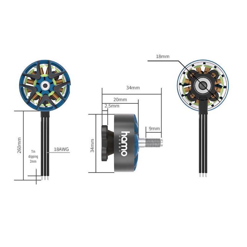 RUSHFPV HAMO HOBBY 2807 FPV Drone Motor