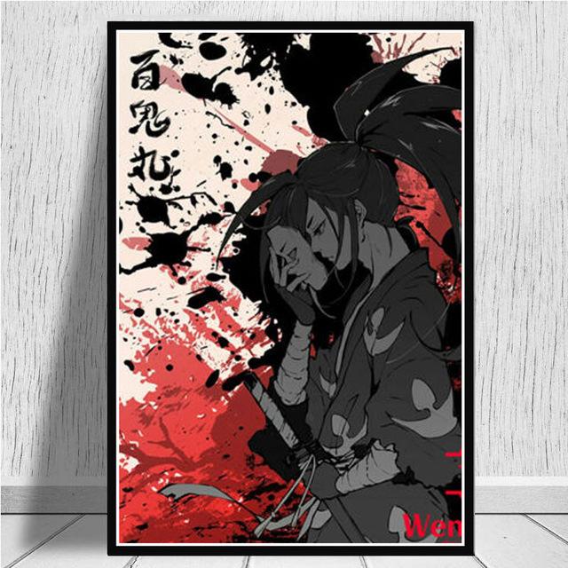 Wall Art Canvas Painting Home Decoration Print Posters Japanese Anime Nordic Modern Style Modular Pictures Children's Room Decor