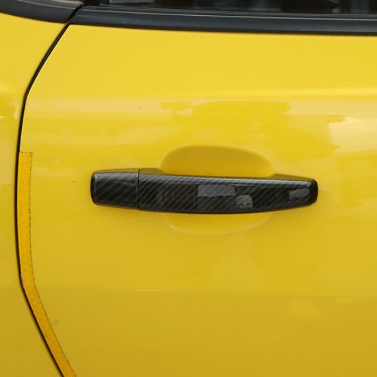 Carbon Fiber Door Handle Cover Trim Bezel For Chevrolet Camaro 10-15 Accessories