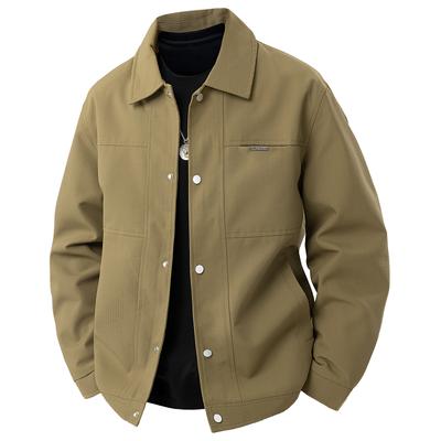 Moda Primavera e Autunno da Uomo Nuova Moda Moda Primavera Collo a Revers Top da Lavoro Giacca Casual da Business da Uomo