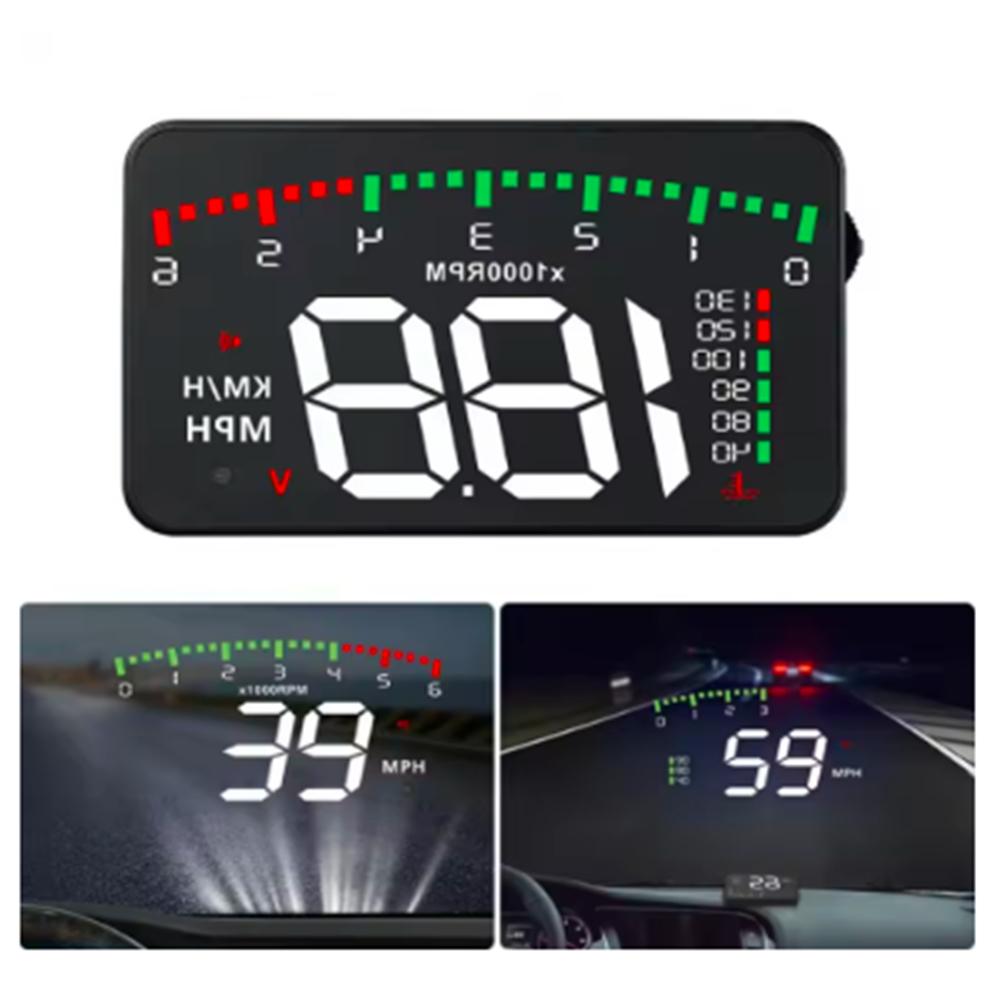 Auto HUD A900 OBD2 Head-Up-Display HD-Monitor Überdrehzahlalarm Windschutzscheibenprojektor Hochtemperaturalarm Motorfehleralarm
