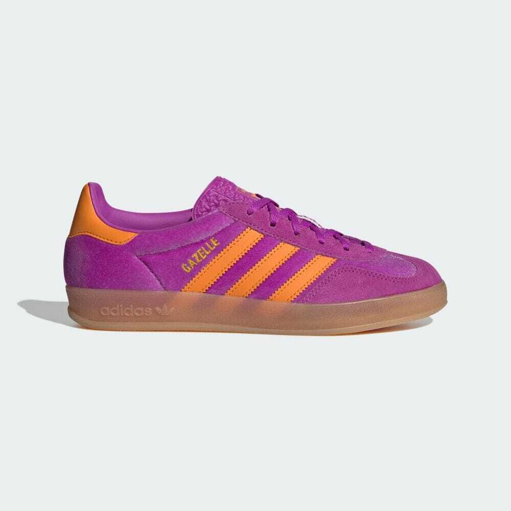 IH0277 adidas Originals Gazelle Indoor Paars Burst Oranje Rubber (Vrouwen)