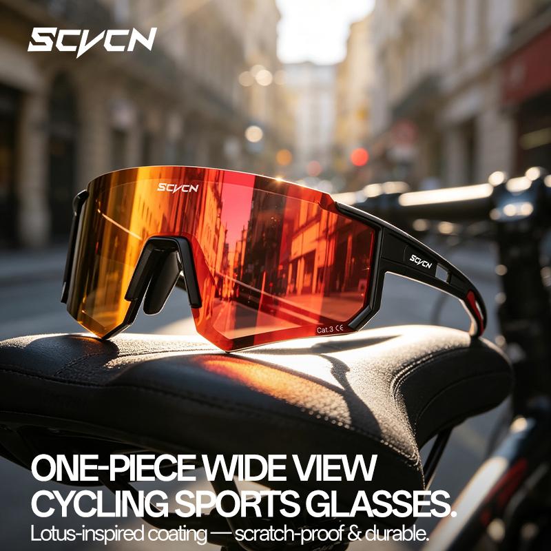 SCVCN HD New Outdoor Cycling Sunglasses Stylish Sports Road Bike Glasses Men Women Driving Running Hiking Pickleball Sunglasses 7