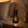Modern Animal Light Hollow Mesh Cat Table Lamp, 3D Printed Kitten Night Light, Nursery Bedside Desk Lamp for Bedroom Living Room Home Decor
