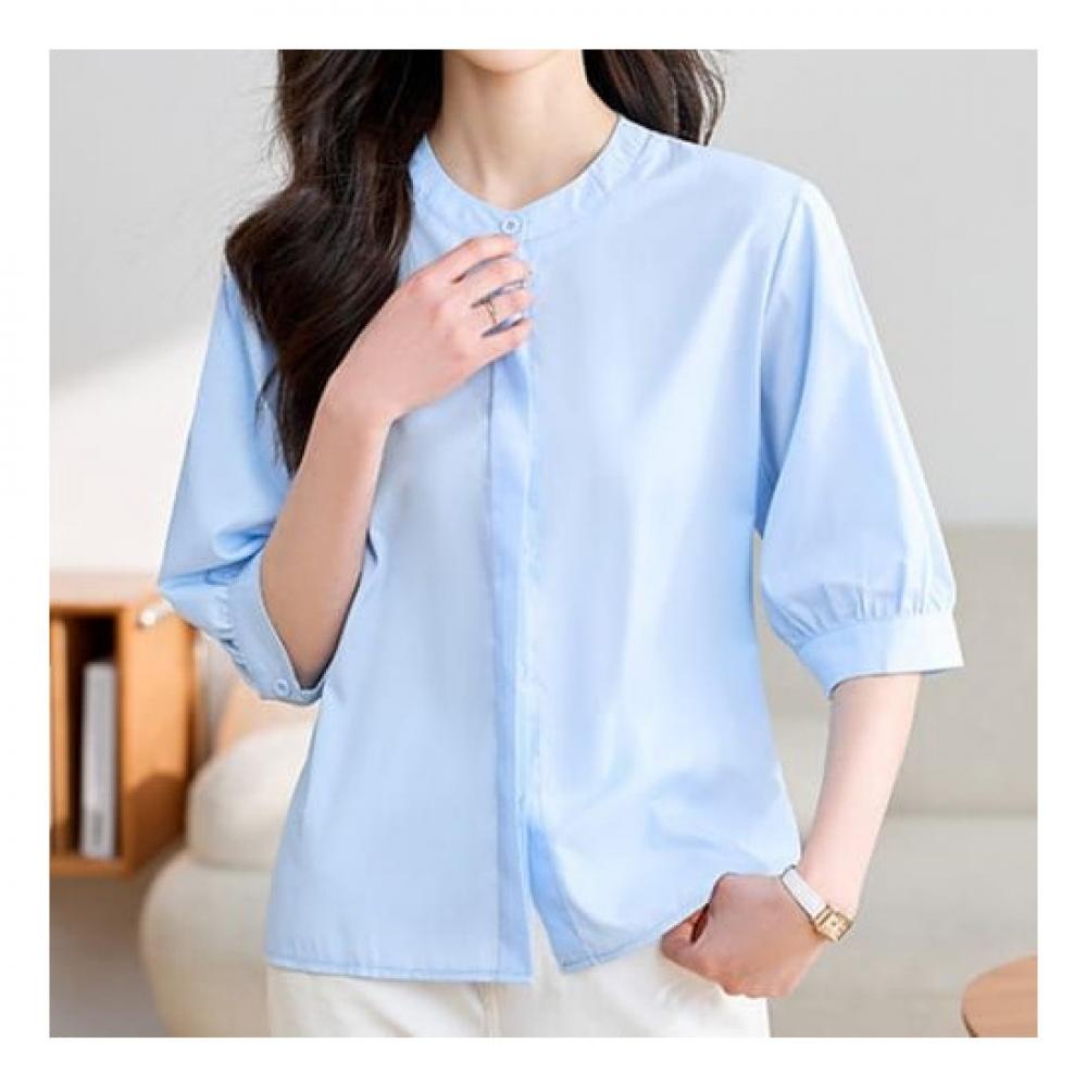 Navava Casual Solid 5 Short Sleeve Shirt Nb2043