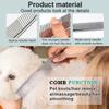 10pcs Factory Wholesale  Large Metal Cat Hair Comb Stainless Steel Dog Pet Grooming Comb