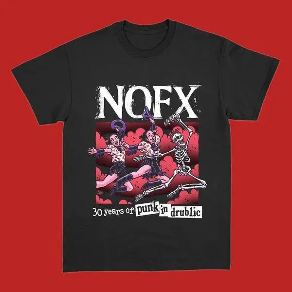 Unisex Short Sleeve Crew Neck Cotton T Shirt Nofx Band XXXL