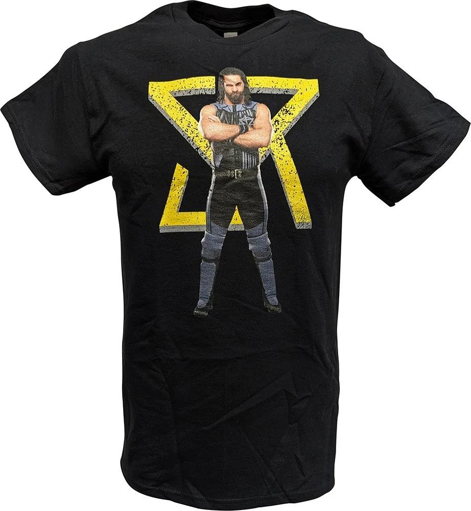 Seth Rollins SR Logo Unisexs Black Tshirt M