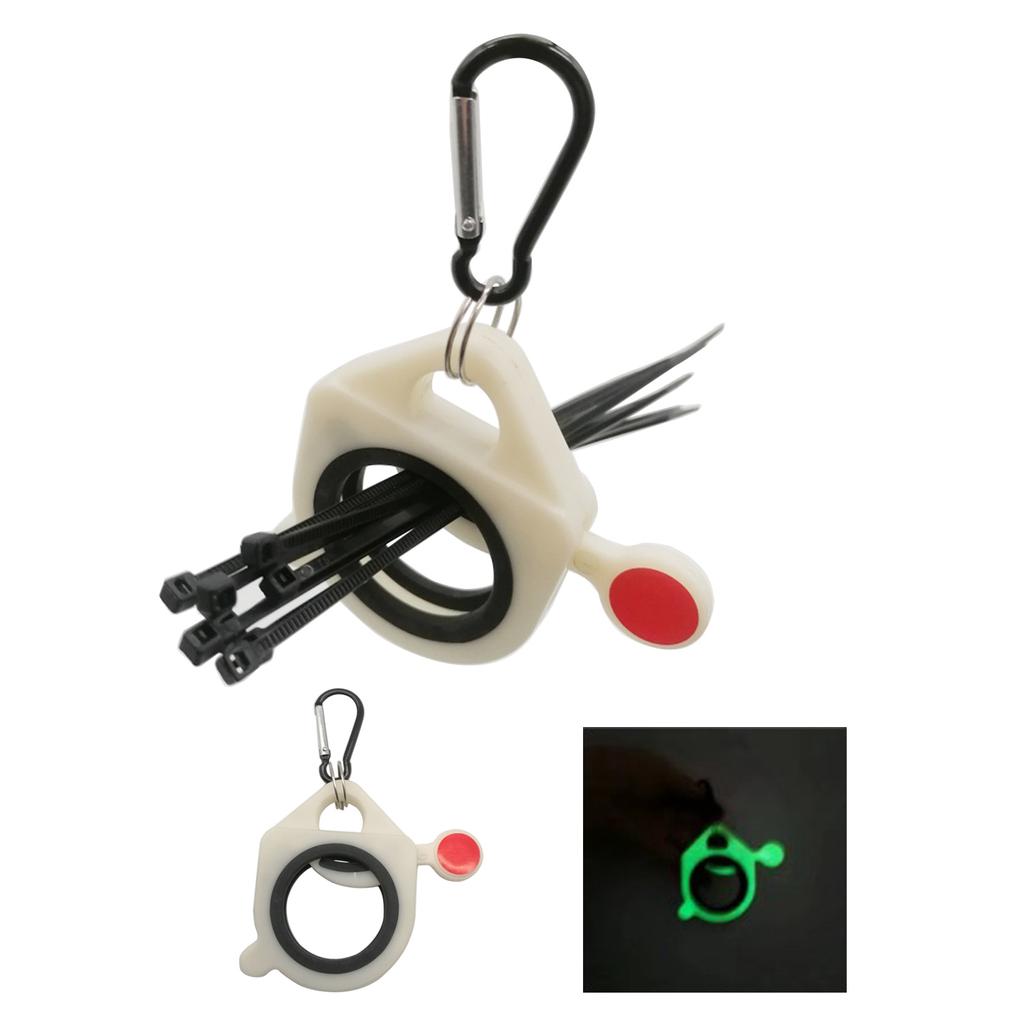 Portable Stable Cable Tie Organizer Fluorescent Organizer Storage Cable Tie Holder Cable Tie Storage Tool for Household