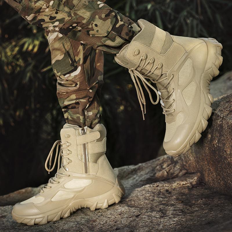 Outdoor Tooling Boots Men's Boots Hiking Off-Road Shoes Jungle Combat Boots Sand Black Desert Boots Foreign Trade