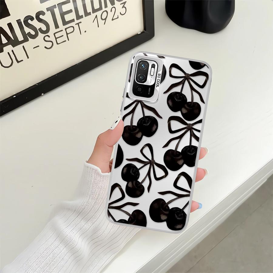 Case for Xiaomi Poco X3 NFC X3 Pro C50 C61 C51 Phone Cover Stylish Cherry Pattern