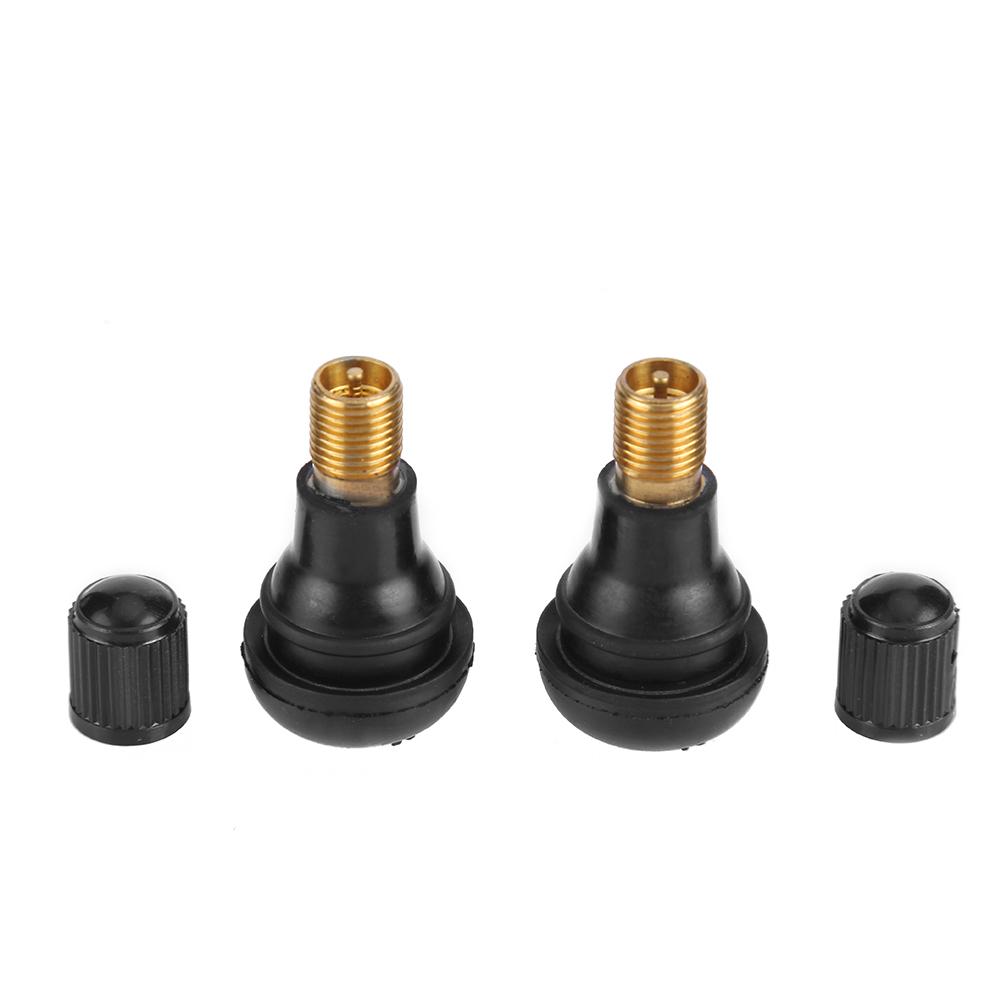 10/25Pcs TR412 Snap-in Car Tubeless Tire Tyre Valve Stems Rubber Copper Vacuum Tire Air Valve for ATV Auto Car Motorcycle