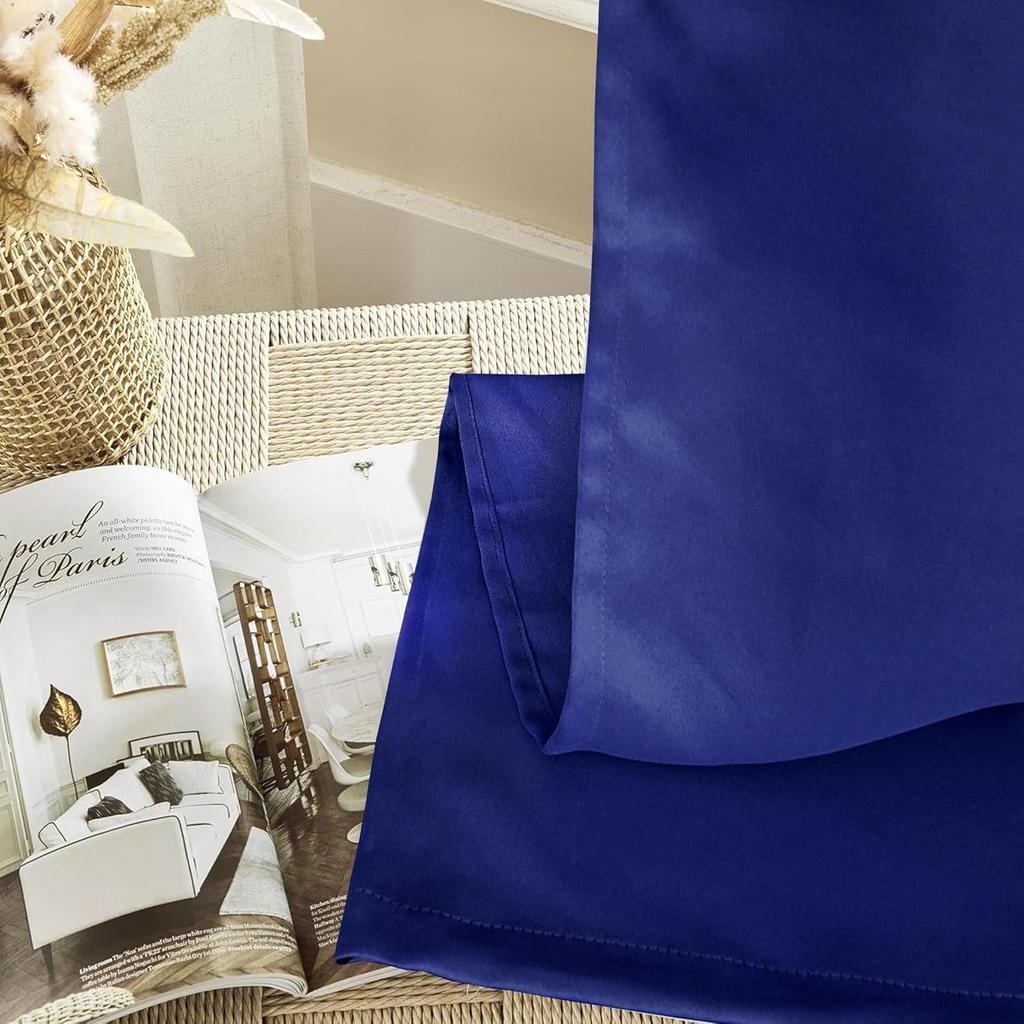 Polyester 100% Verdunkelnd Einfarbig Lange Türvorhänge|100% Raumverdunkelung| Verdunkelnde Lange Türvorhänge| 9 Fuß |2er-Set| Einfarbiges Design |