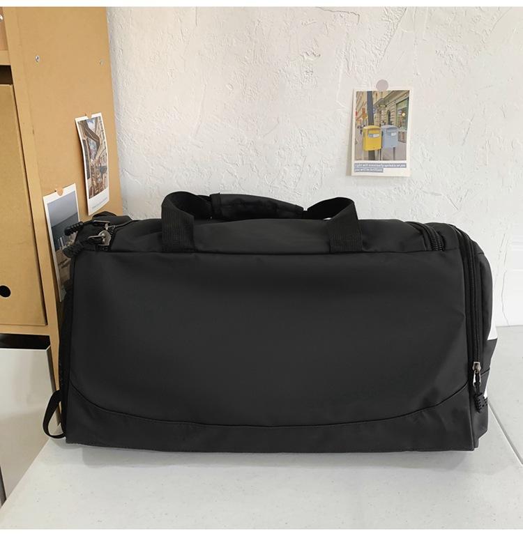 Fitness bag Large capacity Multifunctional independent shoe compartment Short trip Luggage bag Casual letter messenger travel bag