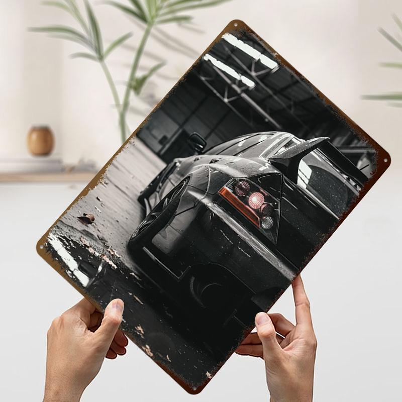 Sport Indoor Showcase Car Tin Poster Customized Retro Wall Art Vintage Metal Signs for Garage Interior Decoration Living Room