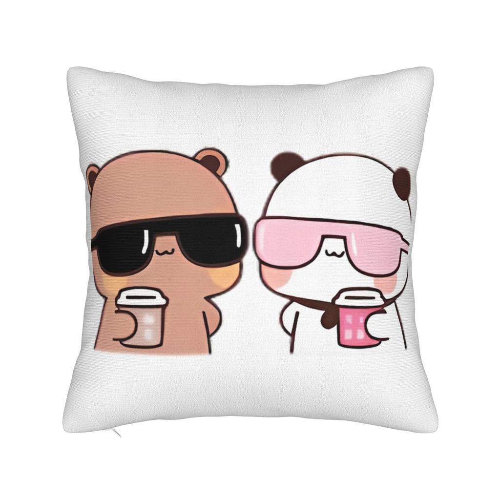 Cartoon Panda Bubu Dudu Pillowcase Printing Polyester Cushion Cover Decorations Throw Pillow Case Cover Home Zipper Xcm