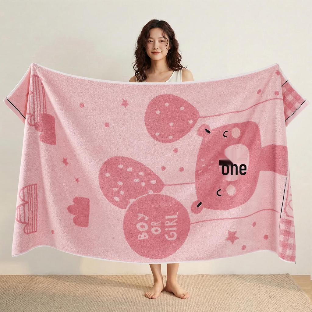 100% Cotton Thickened Quick-Dry Bath & Beach Towel - Enlarged & Premium Quality for Men