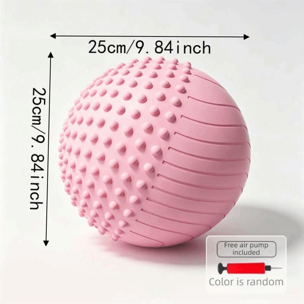 25cm Ergonomischer Yogaball Aufblasbarer Fitness-Pilates-Ball Haushalts-Pilates-Trainingsball Damen