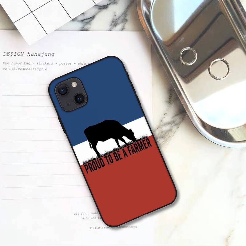 No Farmers No Food Trots Op De Boer Phone Case For iPhone 11 12 Mini 13 14 Pro XS Max X 8 7 6s Plus 5 SE XR Shell