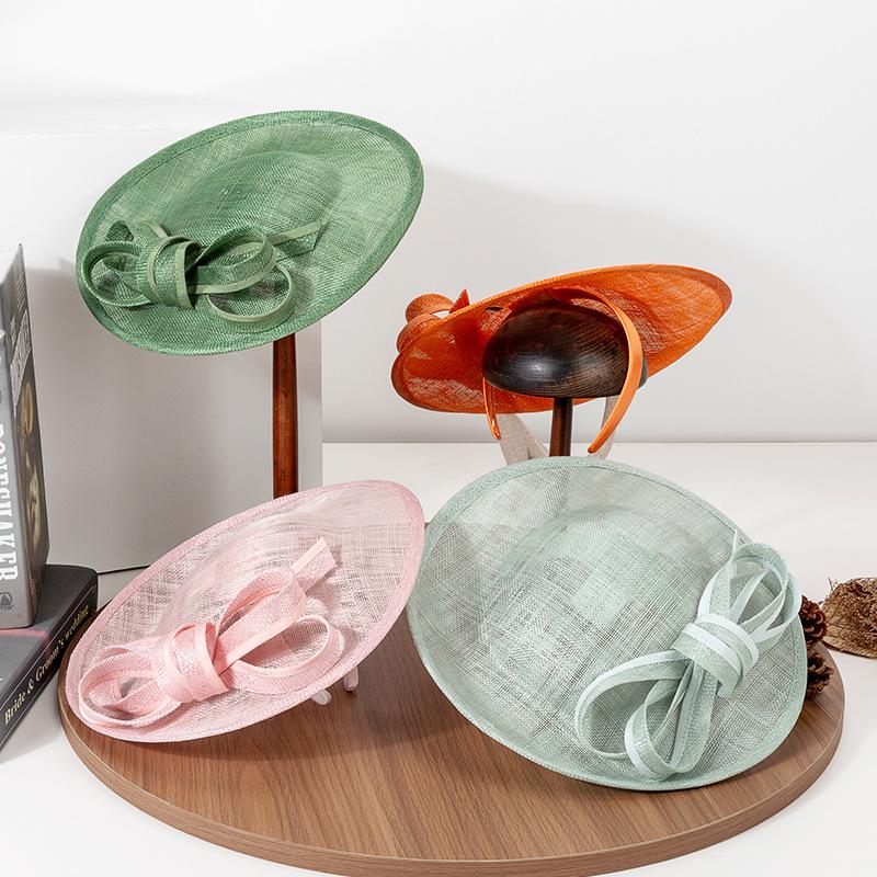 Elegant British Style Gauze Headwear - Retro Spring/Summer 2025 Party Hat