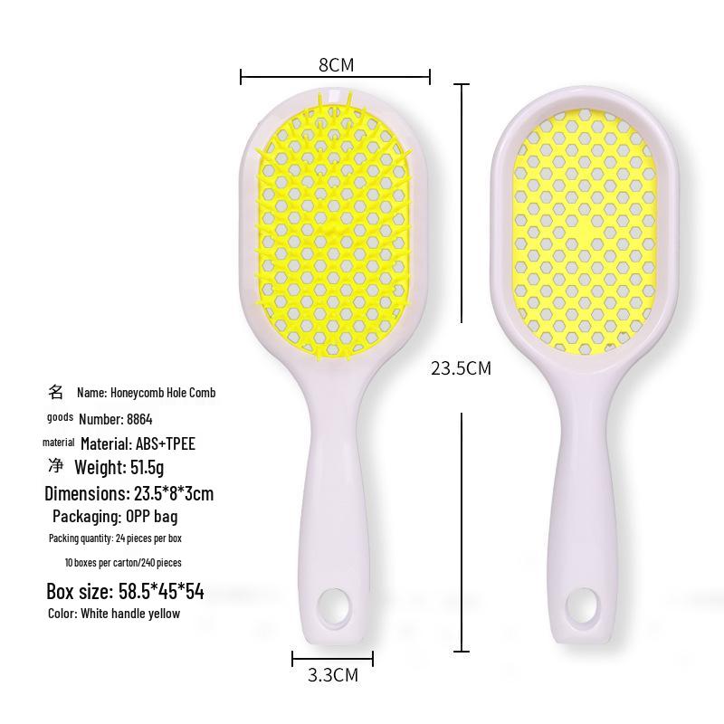 Hollow Comb: Fluffy Anti-Tangle Hairdresser & Scalp Massager