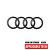 3D 4w 4 Ring Badge Accessories Car Front Bonnet Grille Rear Trunk Emblem Decoration Sticker For 4w S4 Original Replacementw4